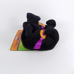 🌷5/25 SALE NEW Witchy Baby Bootie Shoes Slippers Cracker Barrel Halloween Kids